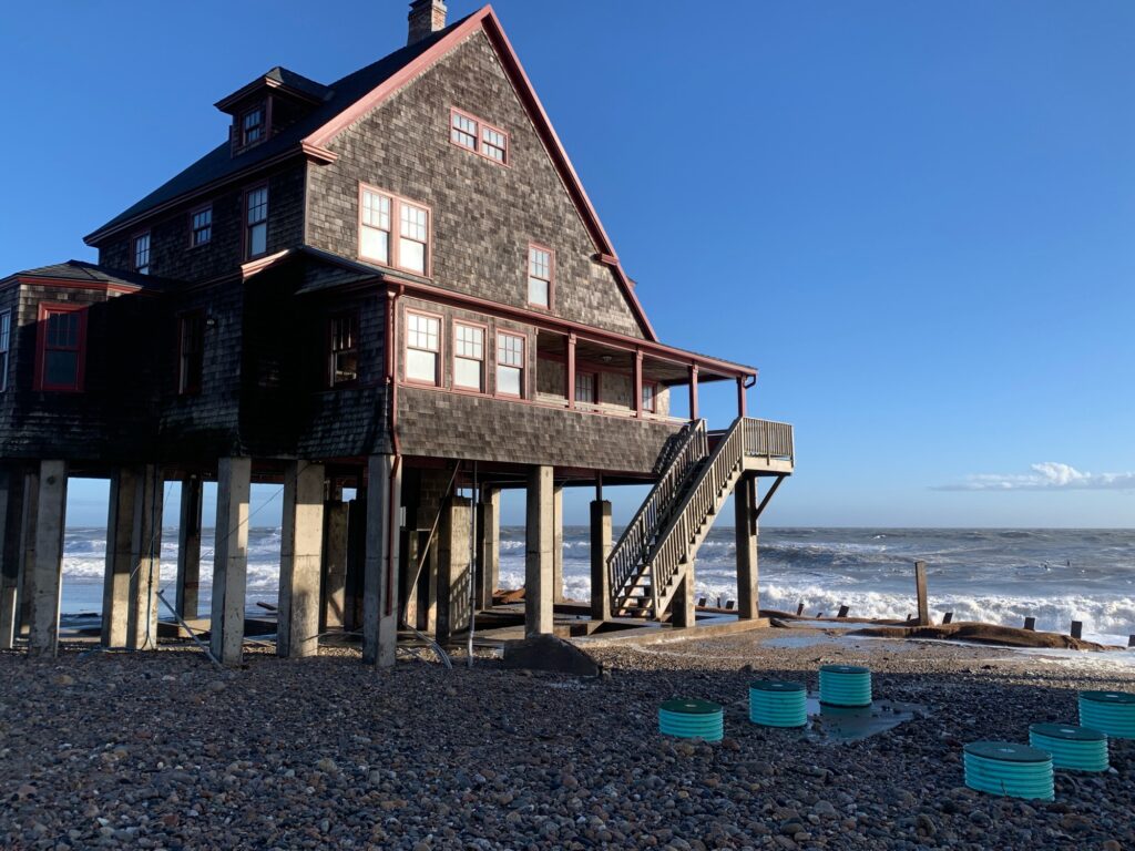 a house on a beach (MyCoast AI)