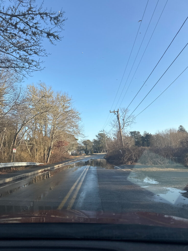 a road with snow on the side (MyCoast AI)
