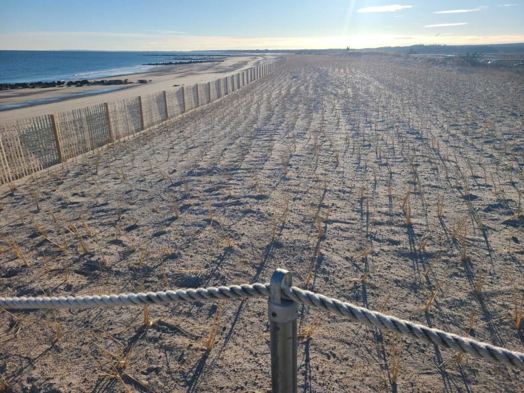 a fence on a beach (MyCoast AI)