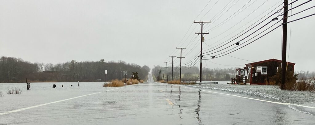 a road with snow on the side (MyCoast AI)