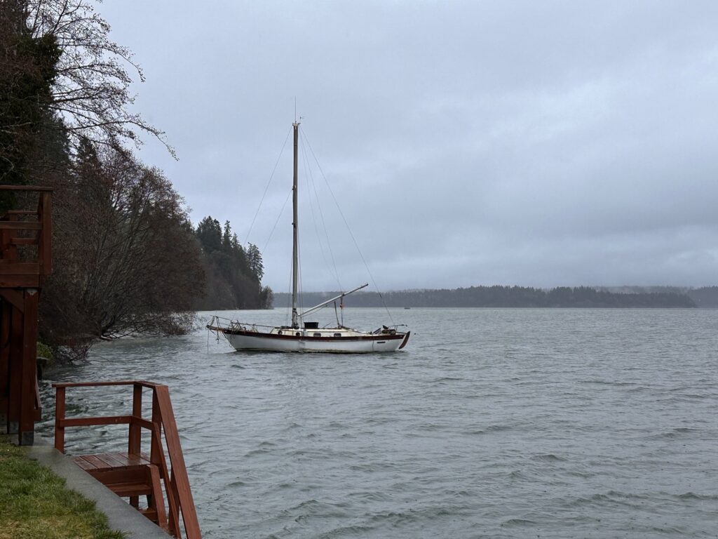 a sailboat in the water (MyCoast AI)