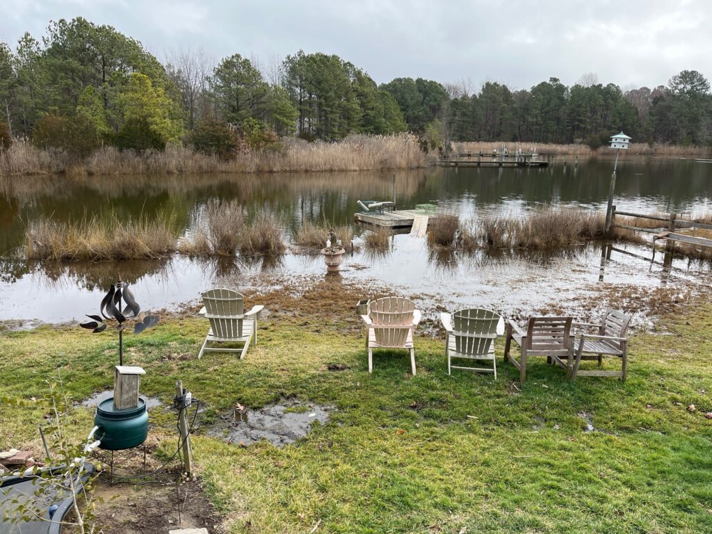 a group of chairs on a dock (MyCoast AI)
