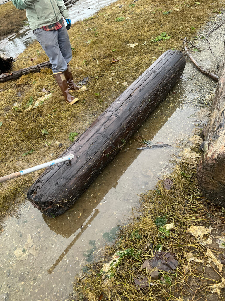 a man standing next to a pipe (MyCoast AI)