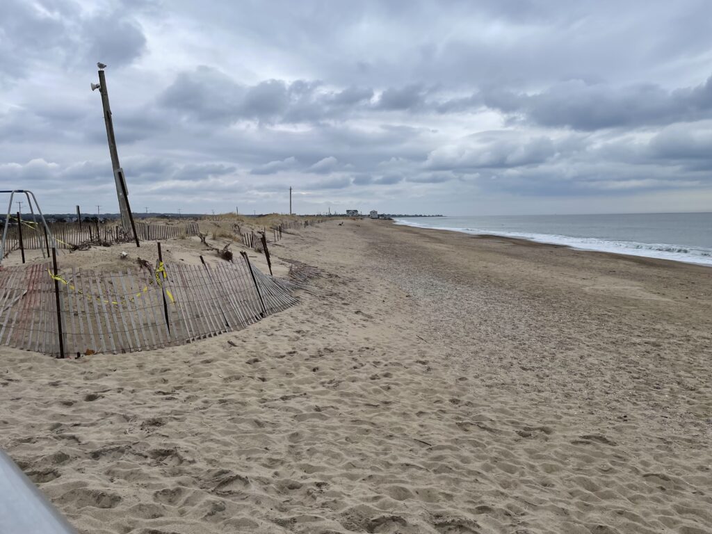 a fence on a beach (MyCoast AI)