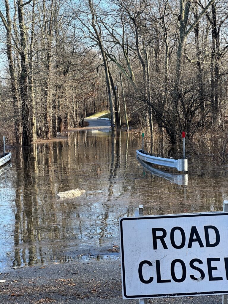 a boat in a flooded area (MyCoast AI)