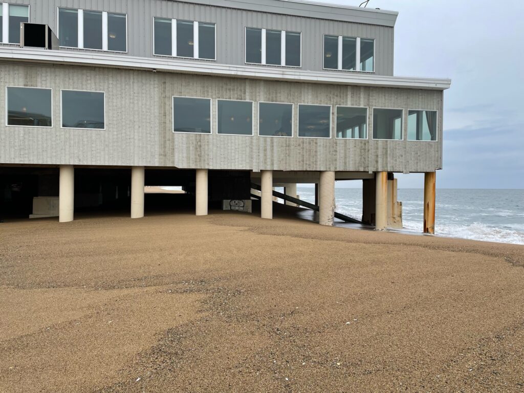 a building on the beach (MyCoast AI)