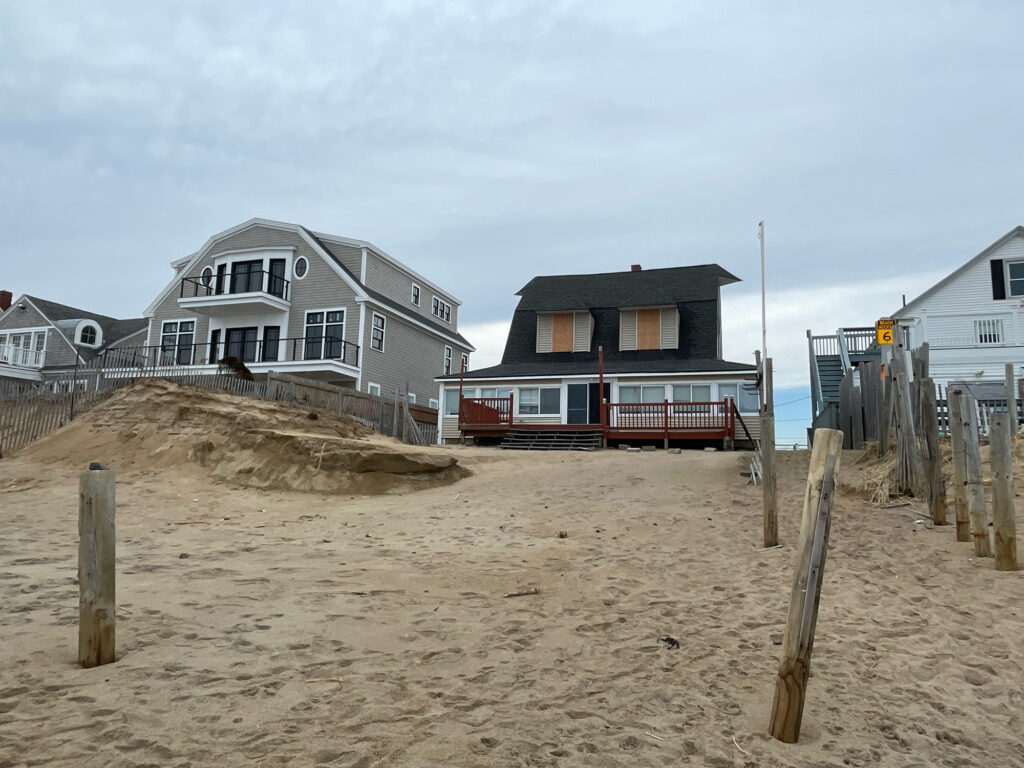 a beach with houses on it (MyCoast AI)