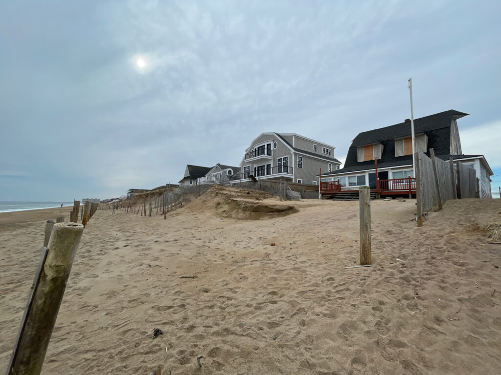 a beach with houses on it (MyCoast AI)
