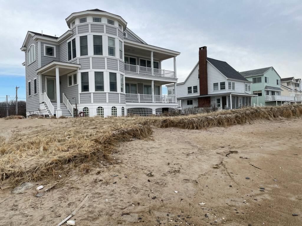 a beach with houses (MyCoast AI)