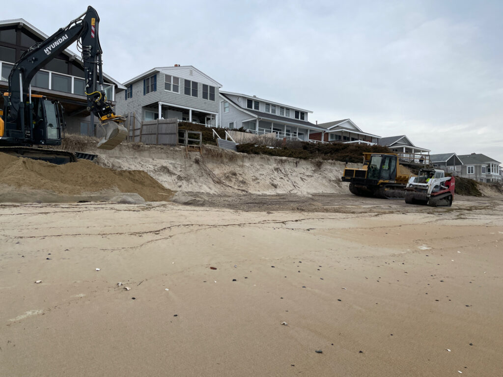 a construction site with a crane (MyCoast AI)