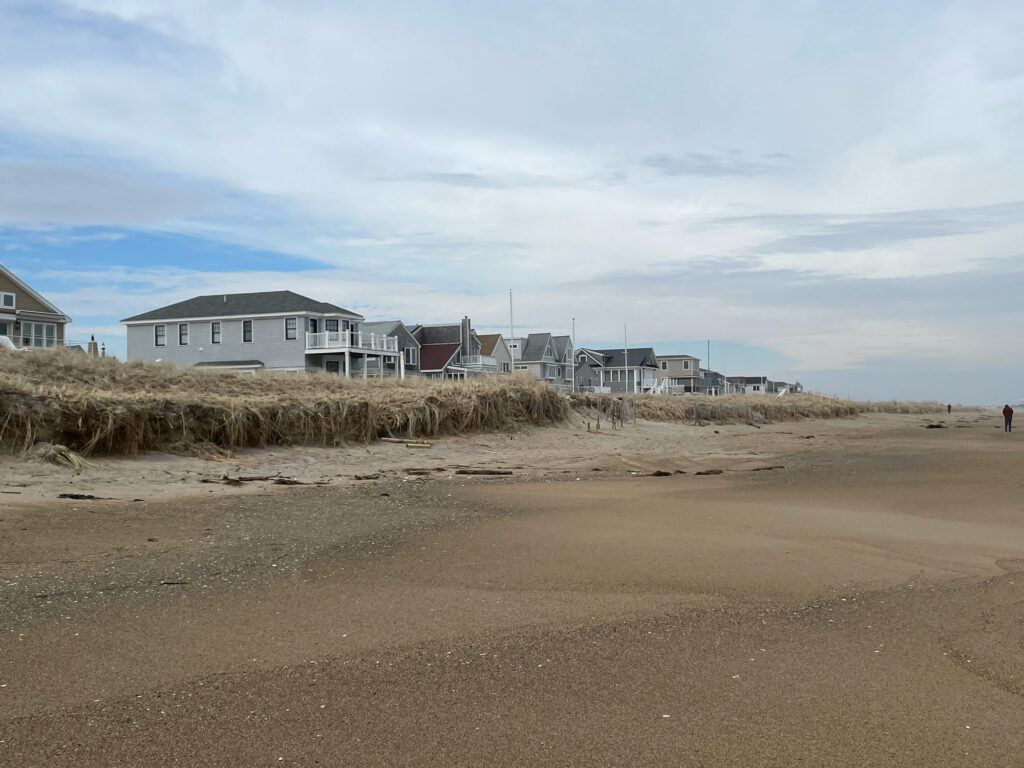 a group of houses on a beach (MyCoast AI)