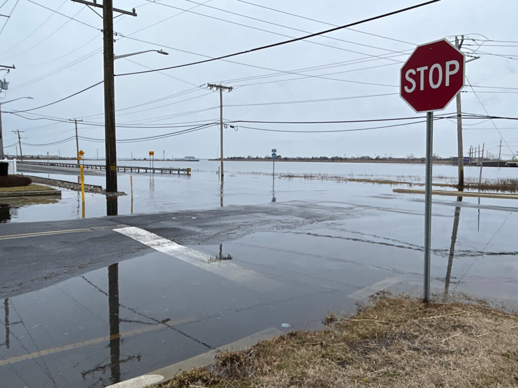 a stop sign on the side of a road (MyCoast AI)