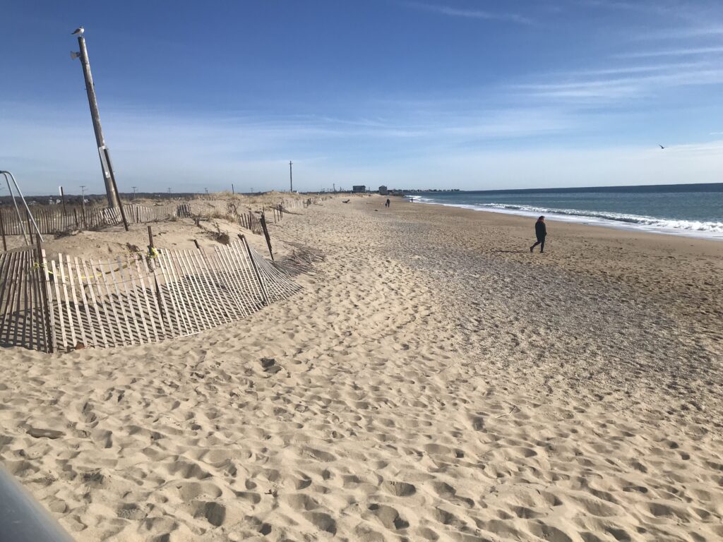 a person walking on a beach (MyCoast AI)