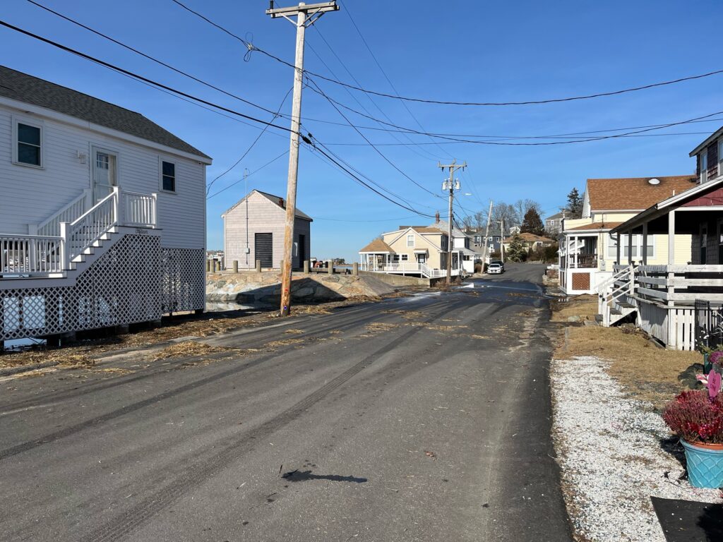 a street with houses along it (MyCoast AI)