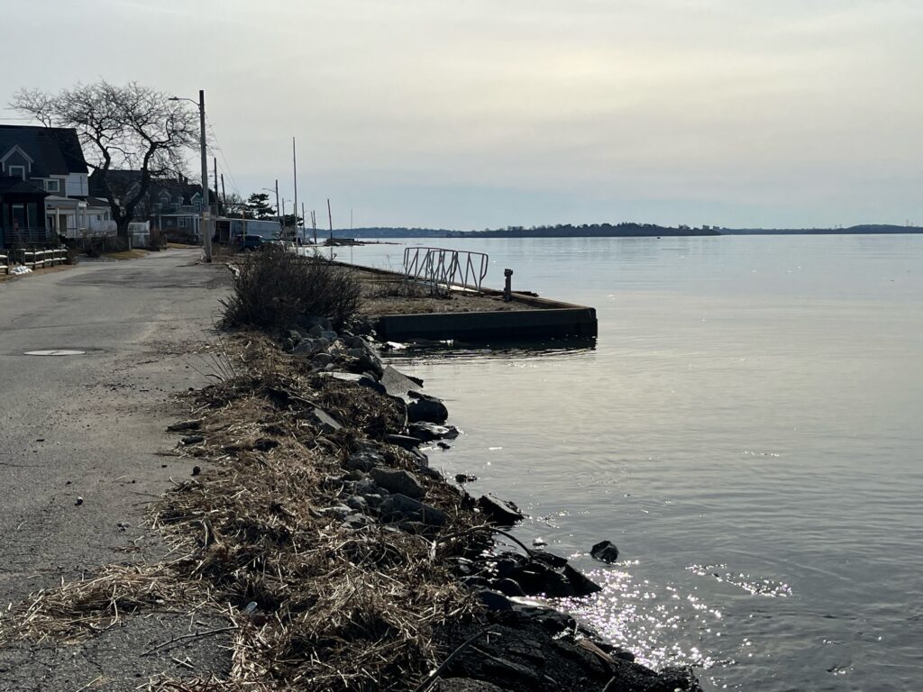 a dock over a body of water (MyCoast AI)
