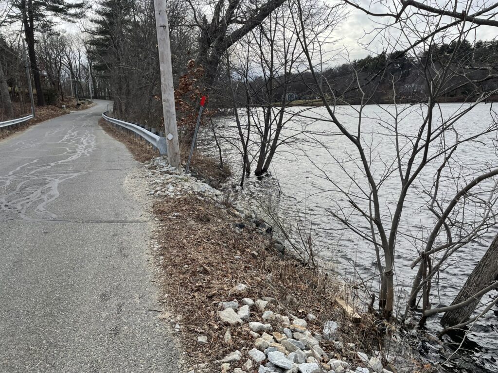 a road with snow on the side (MyCoast AI)