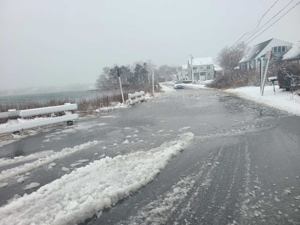 a road with snow on the side (MyCoast AI)