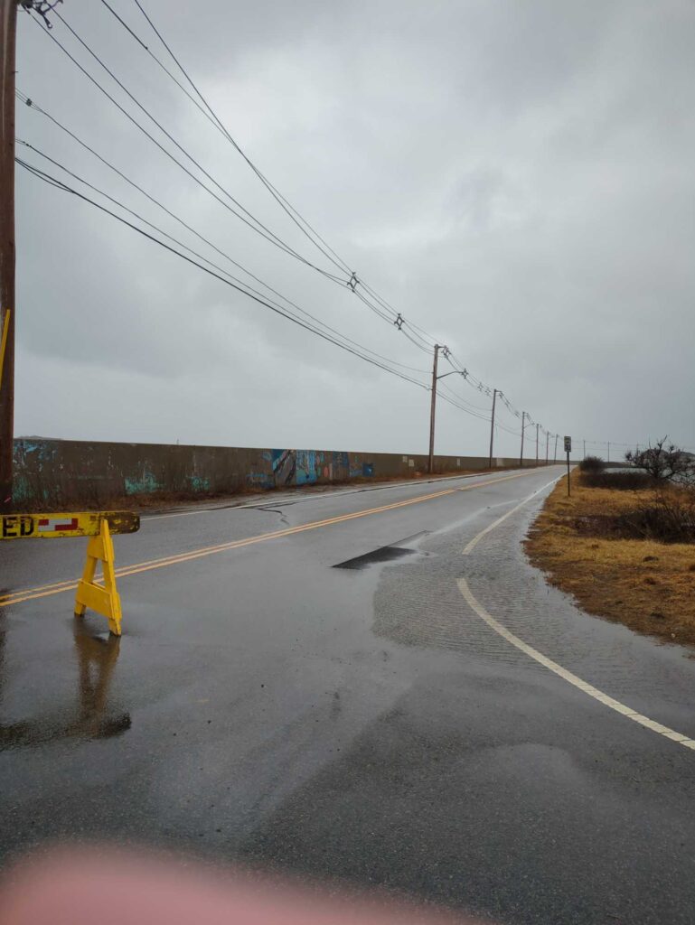 a road with water on the side (MyCoast AI)