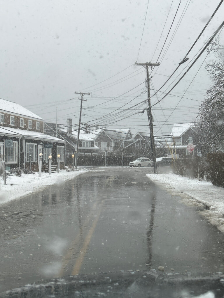 a road with snow on the side (MyCoast AI)