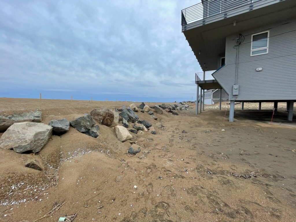 a building on a beach (MyCoast AI)