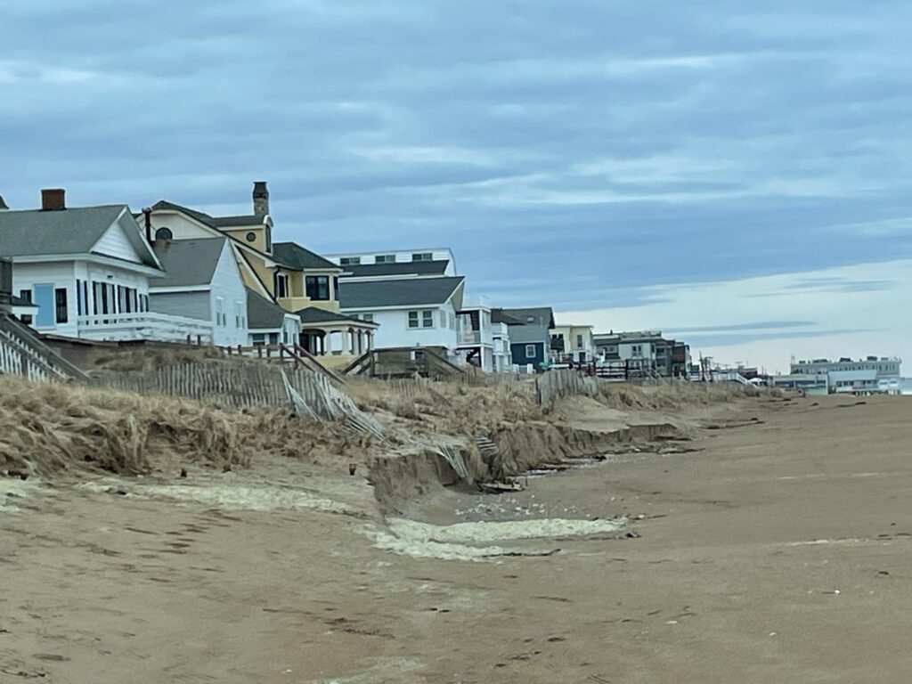 a beach with houses on the side (MyCoast AI)