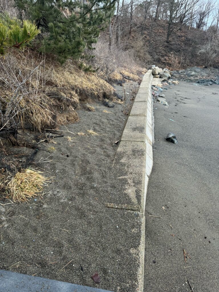 a road with a white line (MyCoast AI)