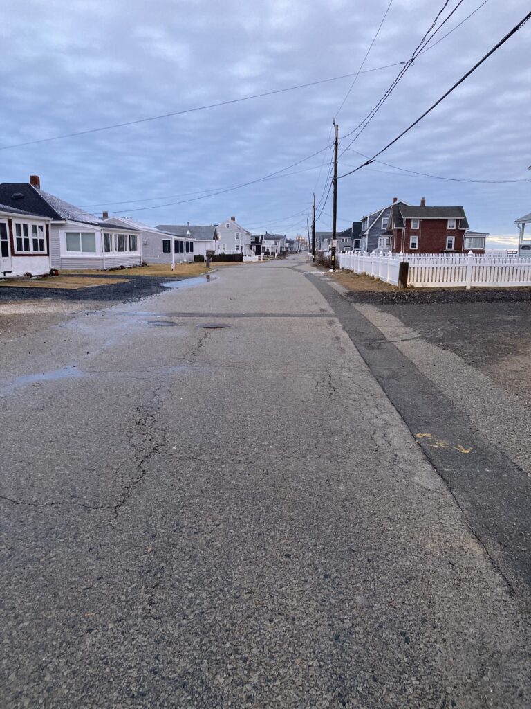 a road with houses along it (MyCoast AI)