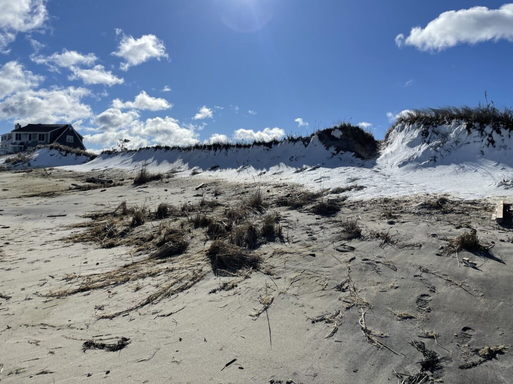a snowy landscape with a house in the distance (MyCoast AI)