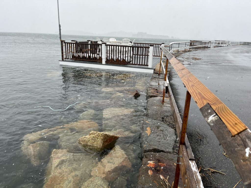 a dock over a body of water (MyCoast AI)