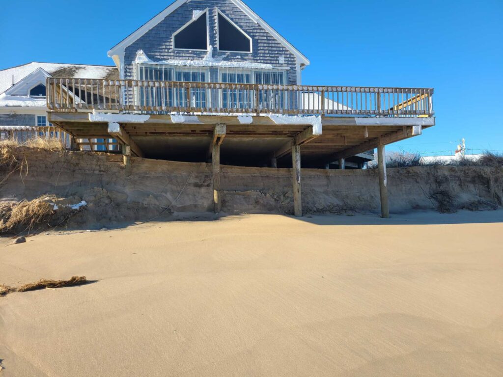 a house on a beach (MyCoast AI)