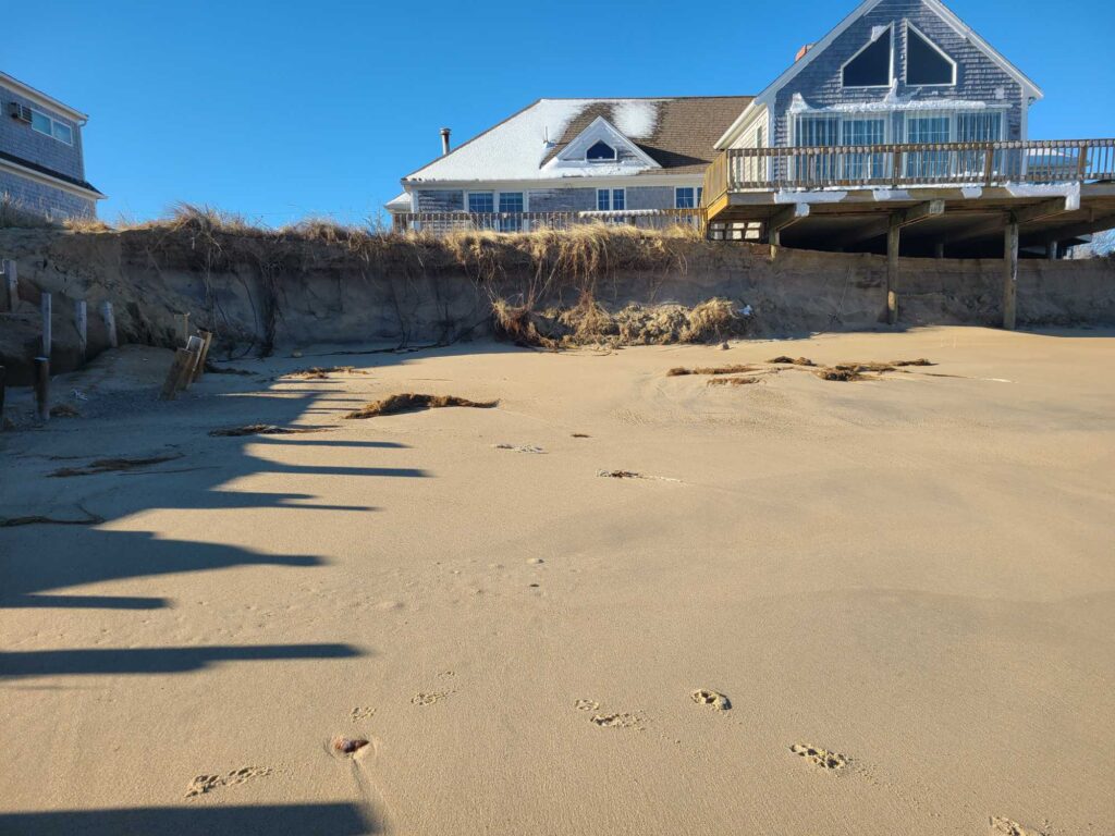 a beach with houses on it (MyCoast AI)