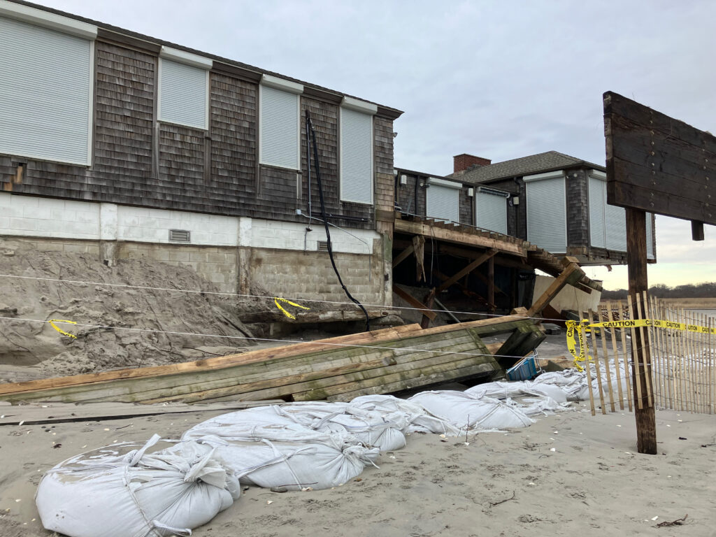 a building that has been destroyed (MyCoast AI)