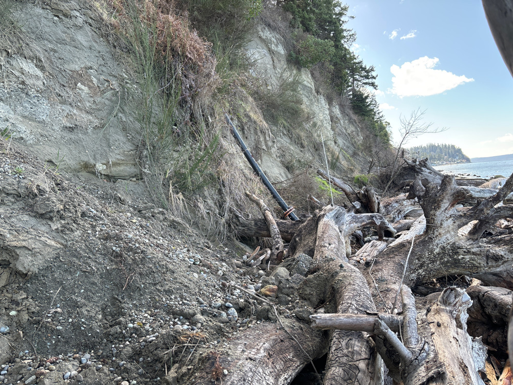 a rocky area with a pipe (MyCoast AI)