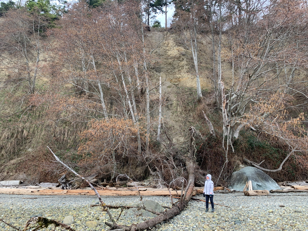 a person standing next to a river (MyCoast AI)