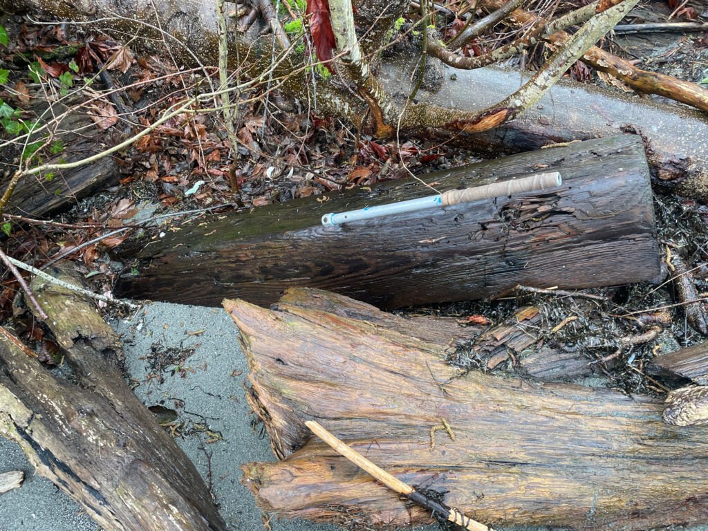 a broken wood log (MyCoast AI)