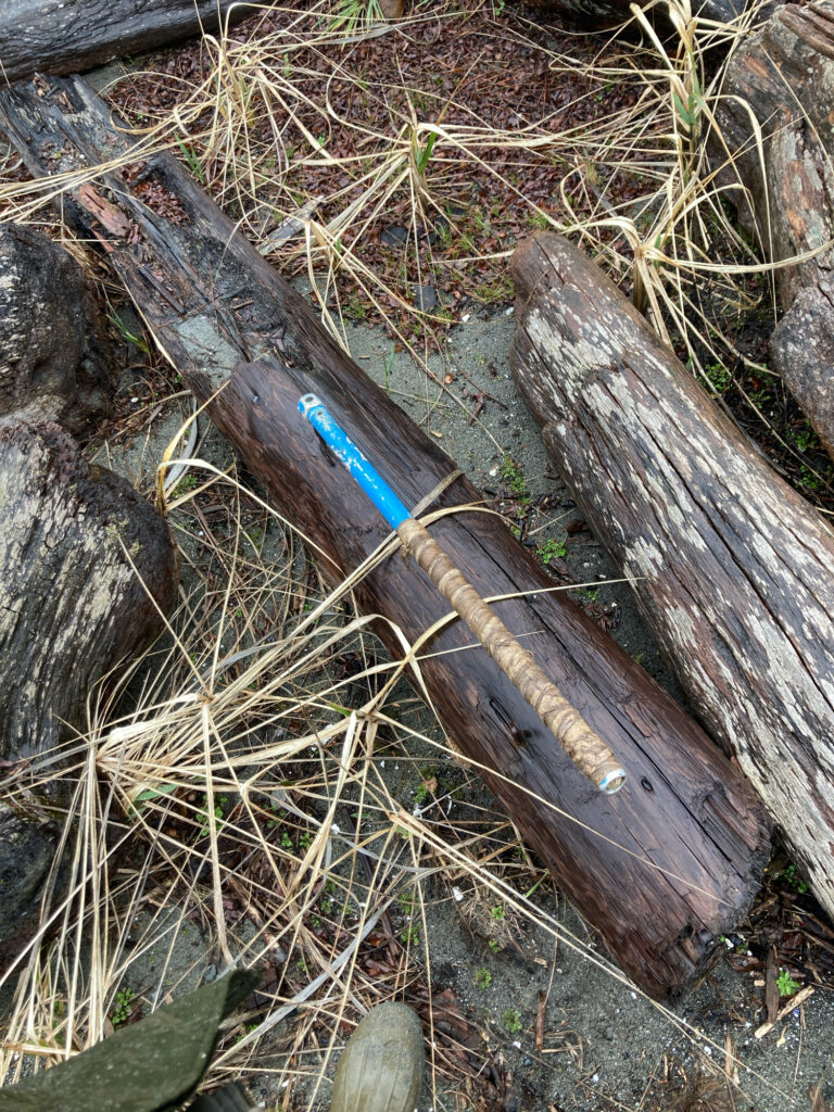a wooden bench in the woods (MyCoast AI)