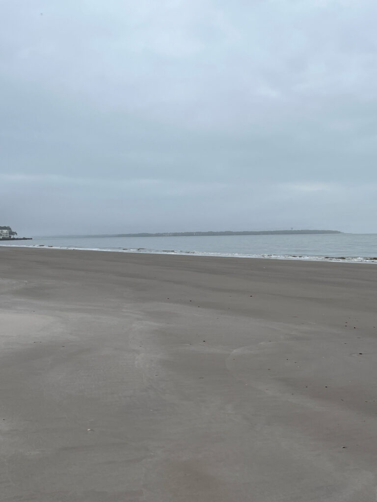 a beach with waves crashing on it (MyCoast AI)