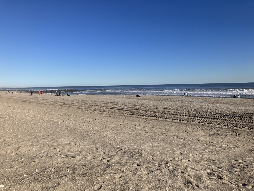 a beach with people on it (MyCoast AI)