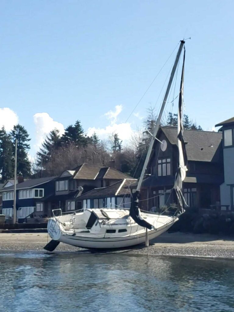 a boat docked at a pier (MyCoast AI)