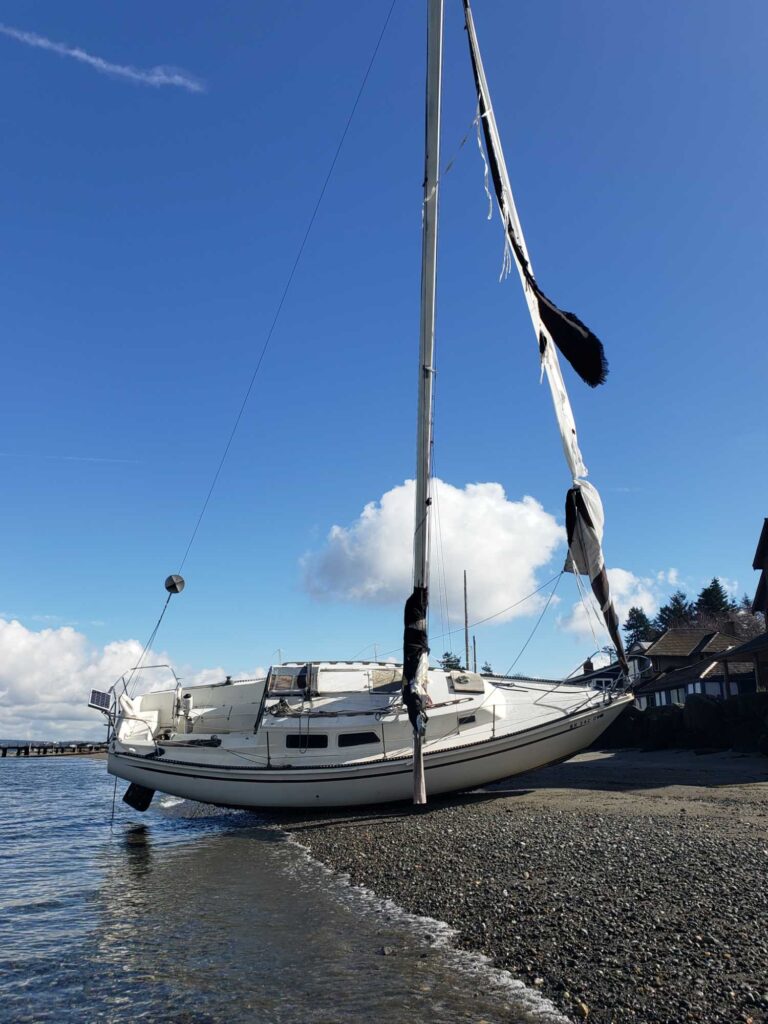 a boat docked at a pier (MyCoast AI)