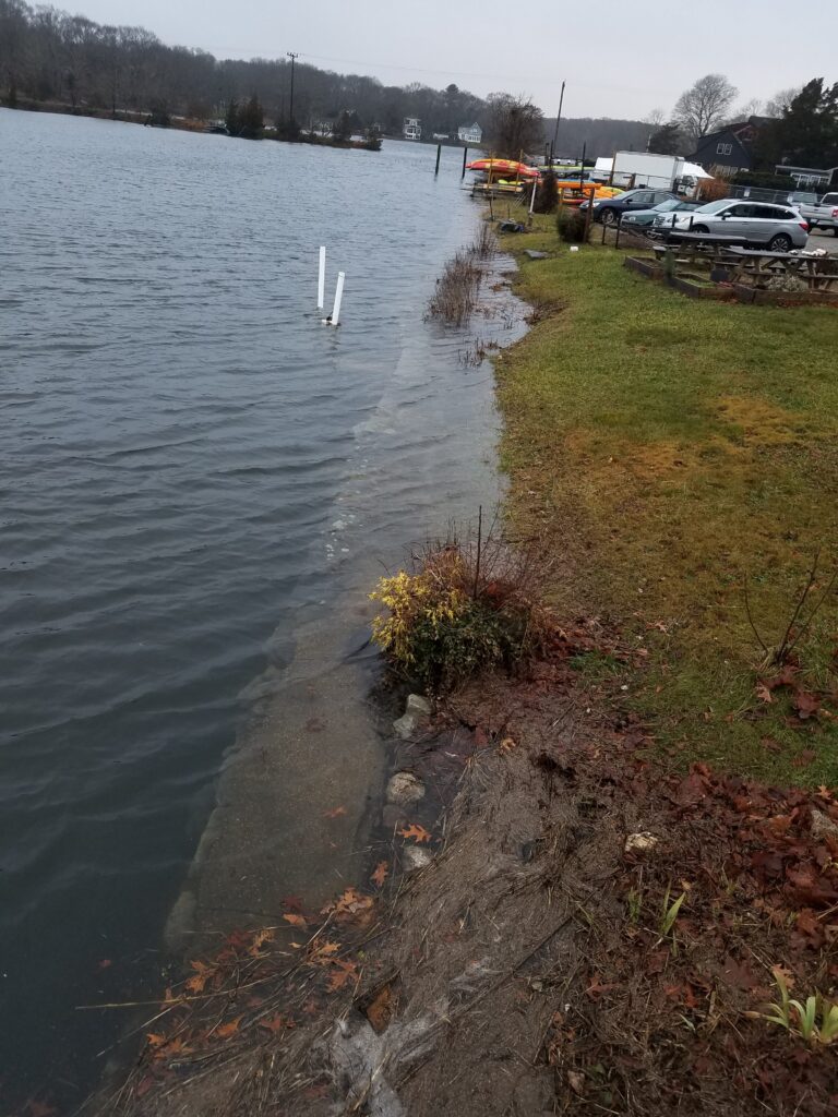 a body of water with boats in it and cars parked on the side (MyCoast AI)