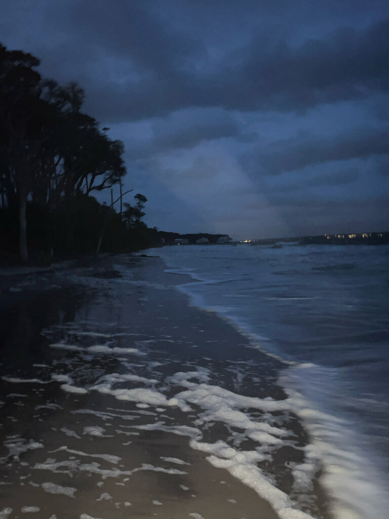 a beach with snow (MyCoast AI)