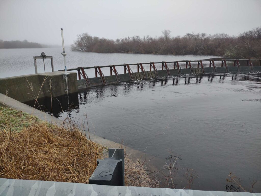 a dock over a body of water (MyCoast AI)
