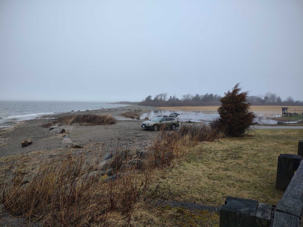 a car parked on a beach (MyCoast AI)