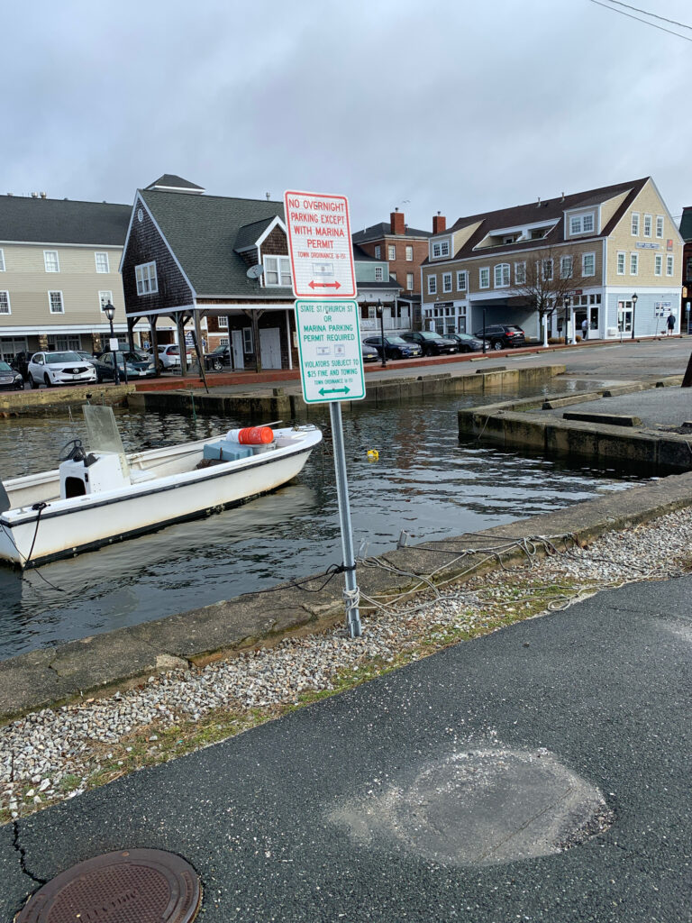 a boat sits on the side of a river (MyCoast AI)