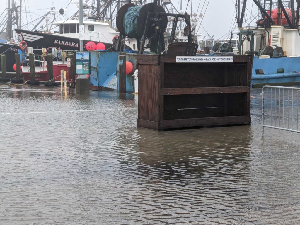 a boat docked at a pier (MyCoast AI)