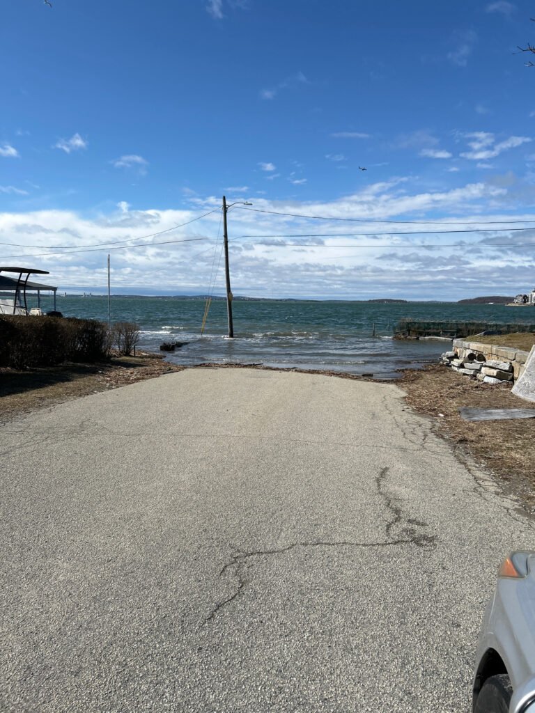a road next to a beach (MyCoast AI)