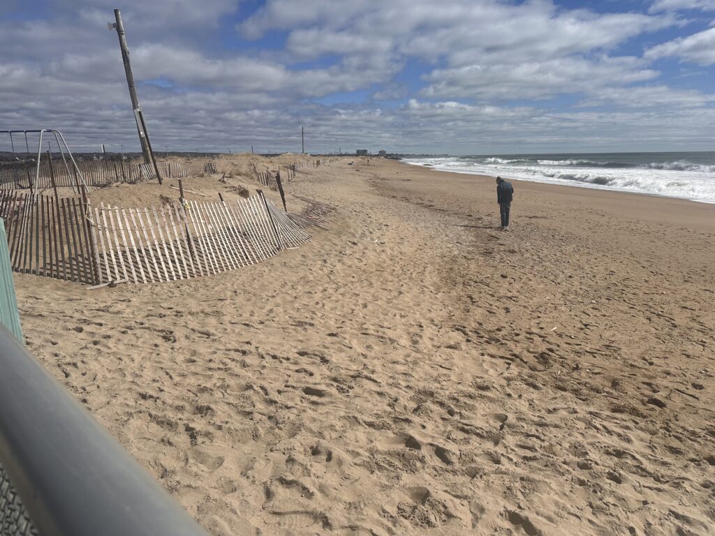 a person walking on a beach (MyCoast AI)