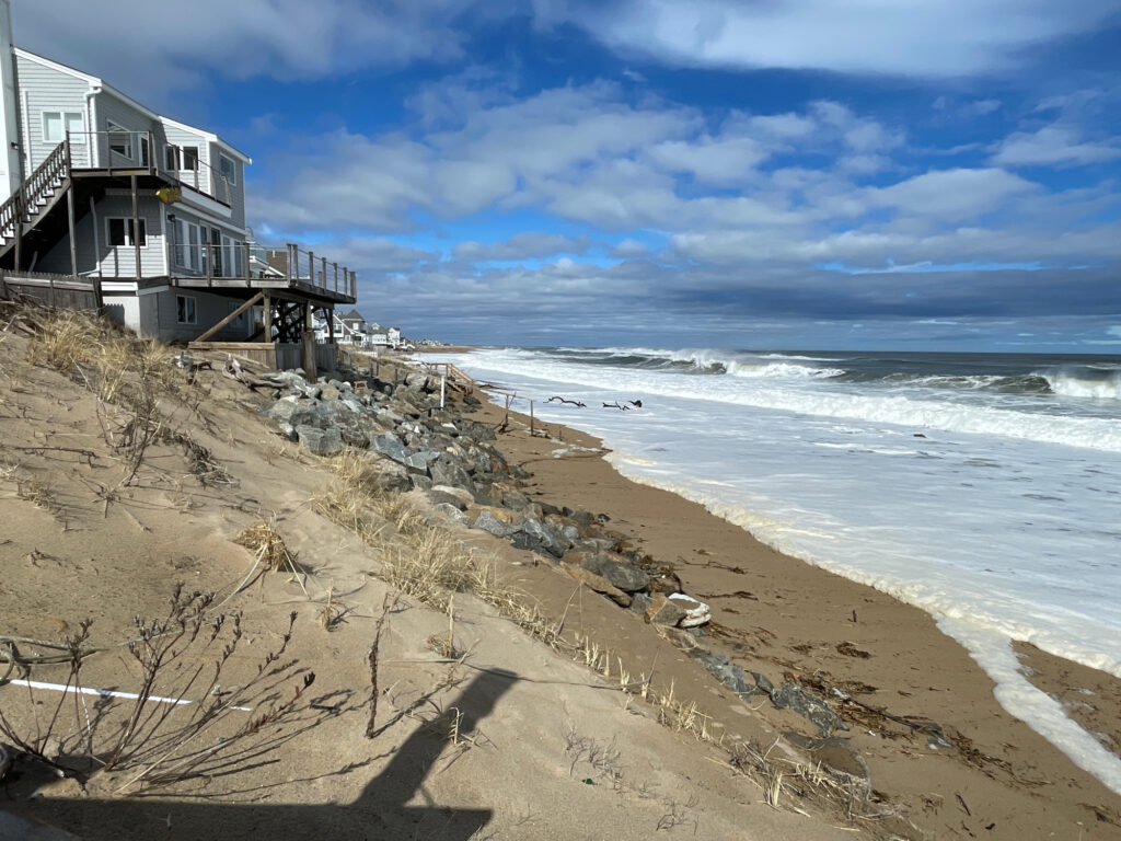 a building on a beach (MyCoast AI)