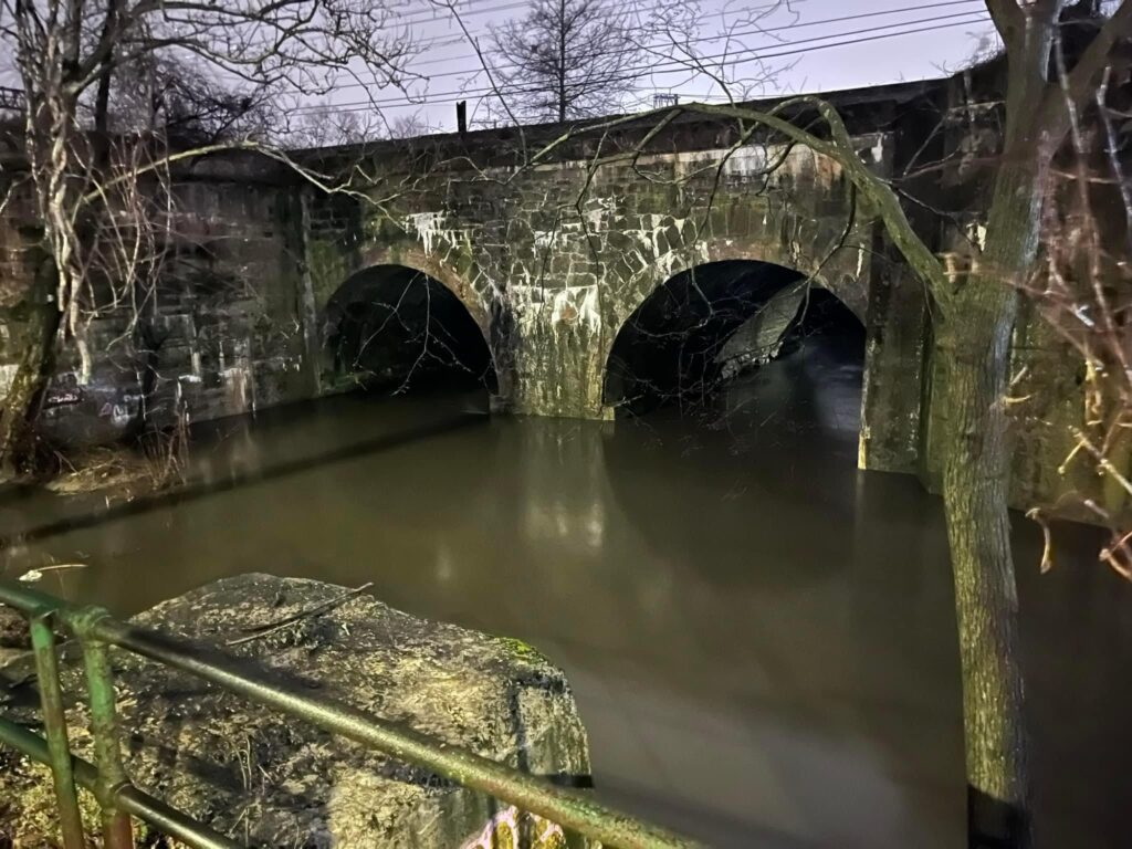 a bridge over a river (MyCoast AI)